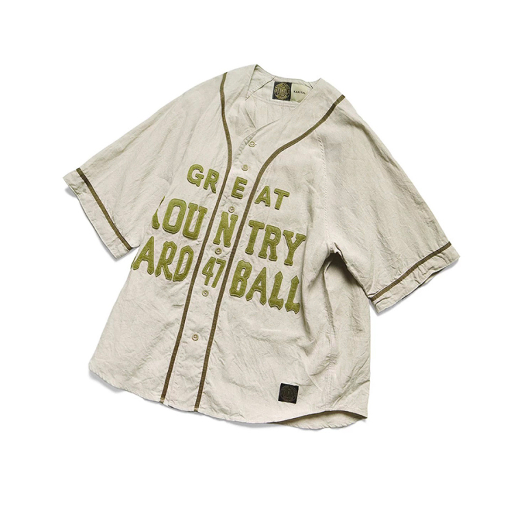 V领短袖日系休闲绗绣字母