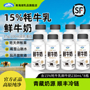 青海湖鲜牛奶230ml 营养每日鲜低温巴氏杀菌15%牦牛高原牧场 8瓶装