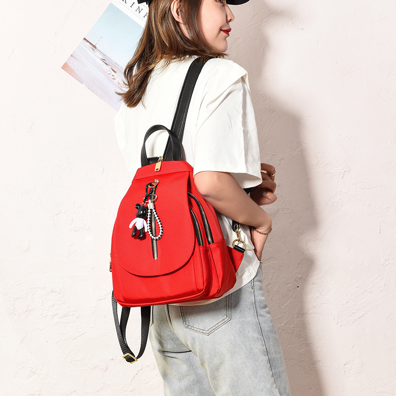 双肩包女2025夏季新款潮牛津布韩版多隔层女士小背包时尚休闲女包