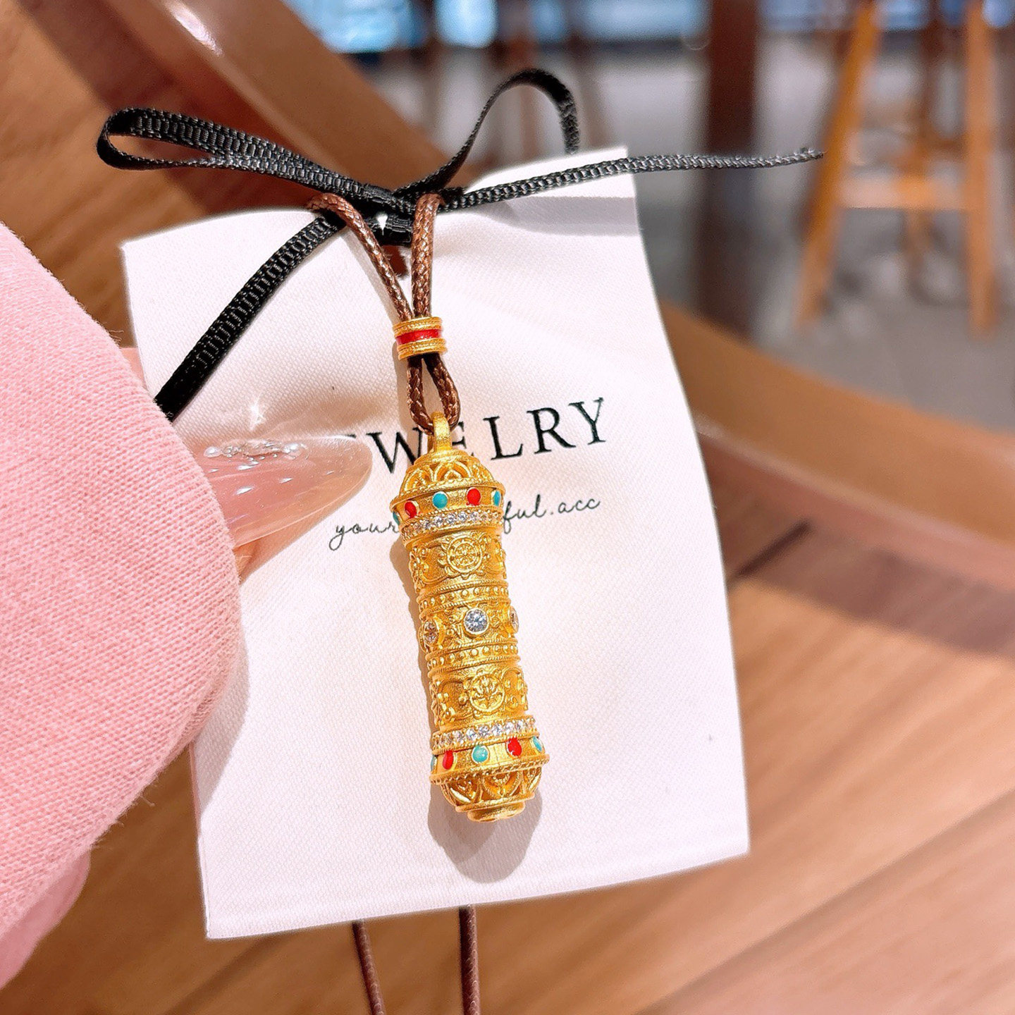 足银999.9古法描金降魔金刚杵吊坠项链浮雕珐琅彩八宝柱编绳项坠,饰品/流行首饰/时尚饰品新,银饰吊坠,淘宝优惠券,粉丝福利购,淘宝优惠卷