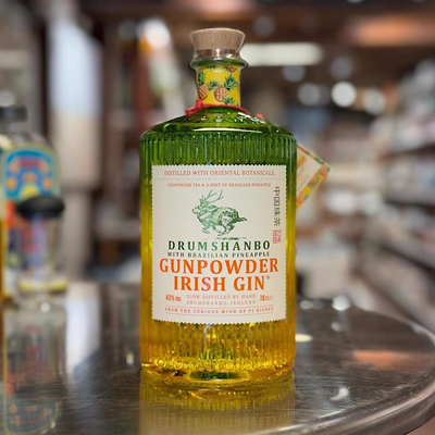 爱尔兰鹿角兔火耀巴西菠萝金酒DRUMSHANBO GUNPOWDER GIN渐变瓶