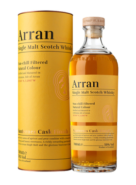 艾伦苏岱桶ARRAN苏玳桶单一麦芽威士忌阿兰红酒桶系列新包装洋酒