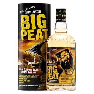 洋酒大鼻子泥煤艾雷岛调和麦芽威士忌700ml 英国原装进口BIG PEAT
