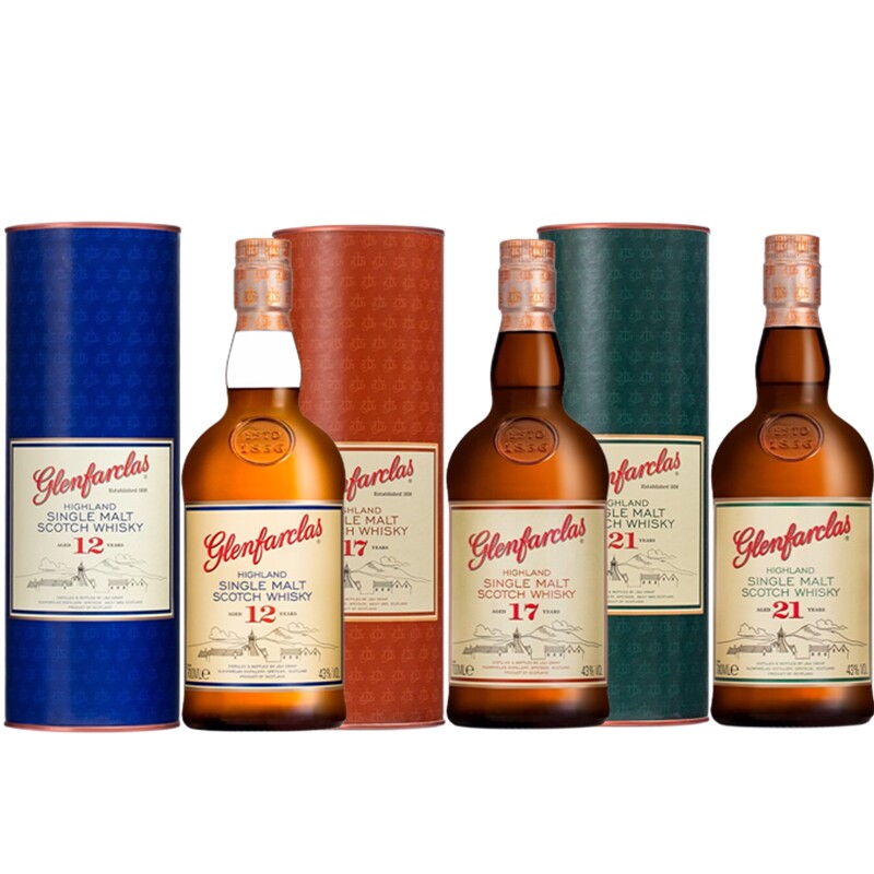 格兰花格 12年15年17年21年25年 苏格兰单一麦芽威士忌进口洋酒