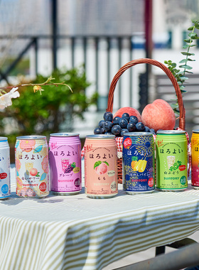 日本进口horoyoi三得利和乐怡白桃味鸡尾酒微醺预调酒果酒350ml