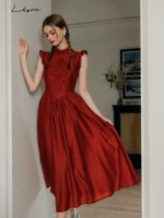 Ретро дизайнерский корсет без рукавов, платье, юбка, французский ретро стиль