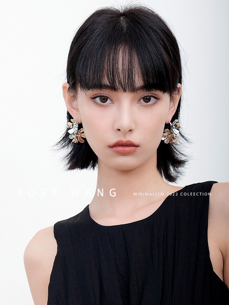 ROEYWANG 独立设计立体花朵高级感春季新款小众耳环耳坠耳饰饰品,饰品/流行首饰/时尚饰品新,耳环,淘宝优惠券,粉丝福利购,淘宝优惠卷