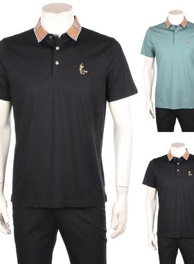 VASTO/华斯度专柜正品夏季新款翻领撞色领设计舒适T恤衫31Y051671