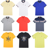 比音勒芬男装 正品 夏季 BIEM.L.FDLKK新款 翻领休闲短袖 PoloT恤清仓