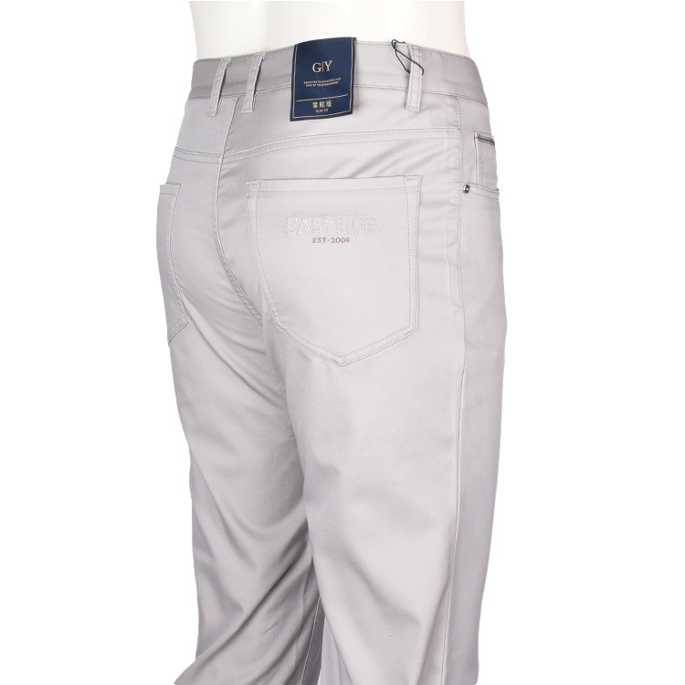 GYgoldlion/金利来GY服饰正品新款男装夏季纯色休闲百搭直筒长裤