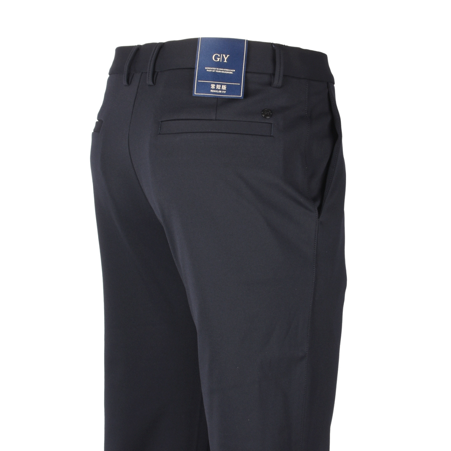 金利来GY服饰专柜正品男秋季新款时尚舒适中腰免烫直筒休闲裤长裤