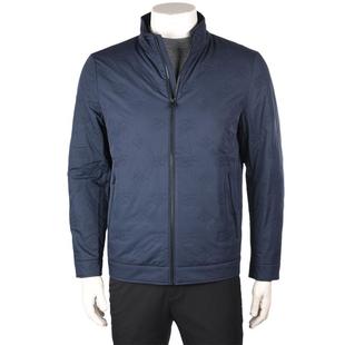 比华利保罗专柜正品新款立领暗花印商务男装时尚休闲棉服夹克衫