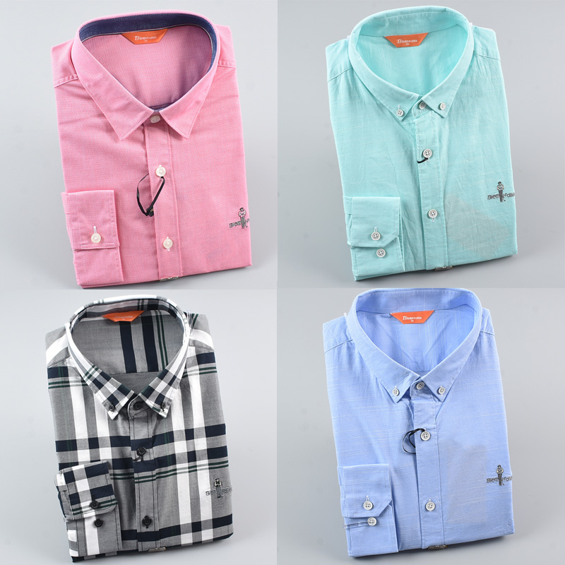 秋季纯色休闲长袖衬衫
