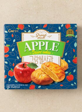 韩国青佑柚子cw打糕夹心饼干水果果酱派点心进口零食品菠萝派苹果