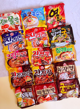 不倒翁拉面辣味海鲜杂烩面意大利面泡菜面单包煮面 韩国进口拉面