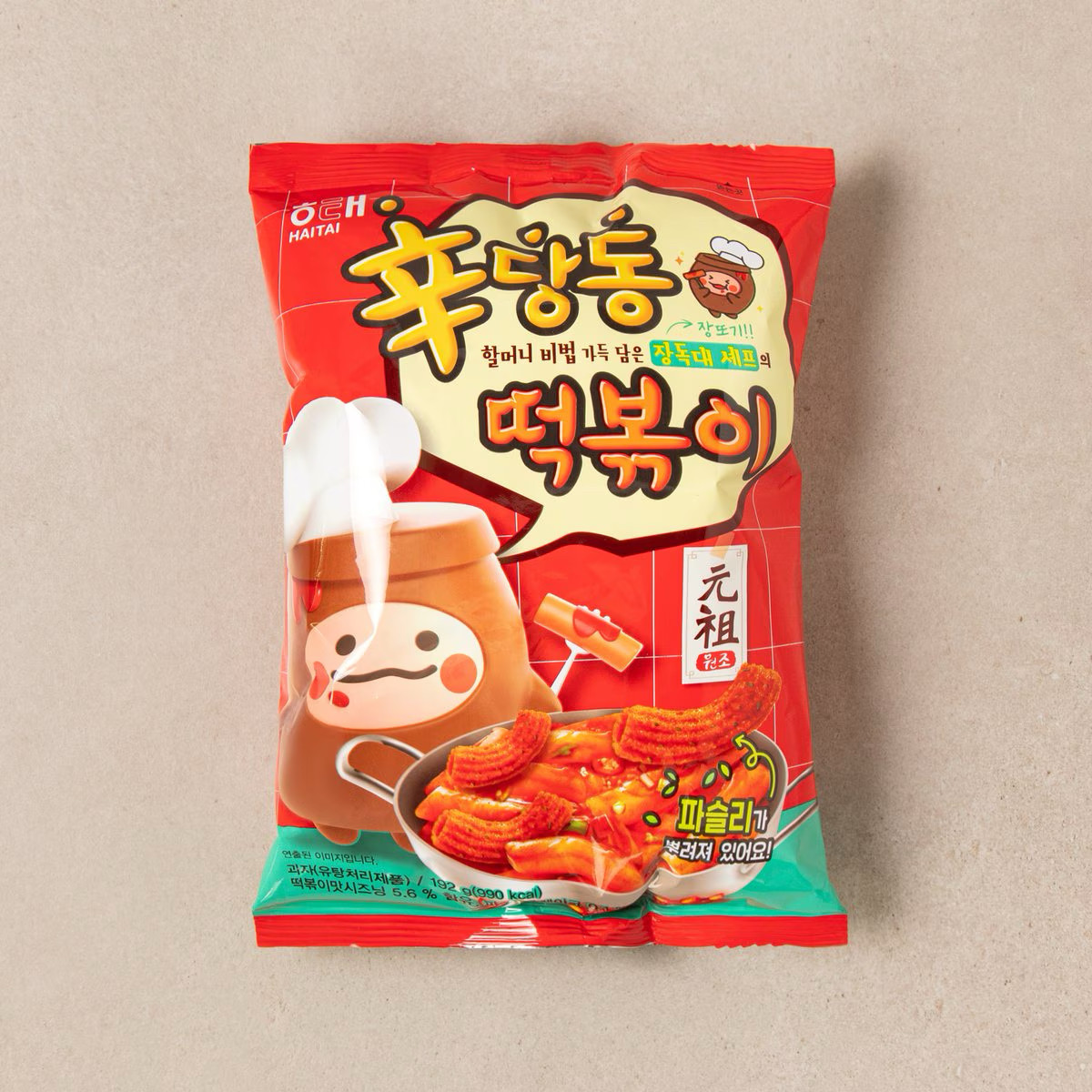 元祖辣炒年糕条韩式膨化食品甜辣味韩国进口休闲零食袋装