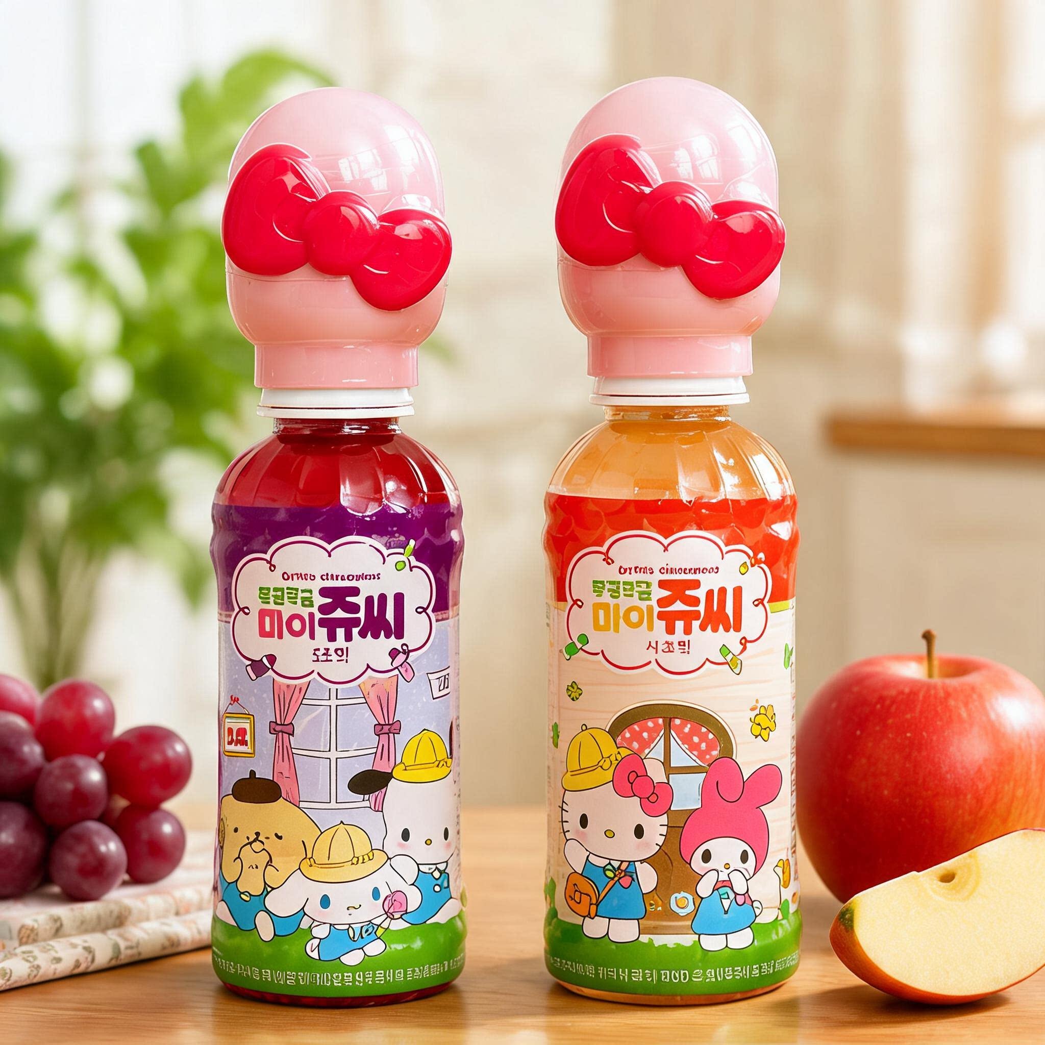 韩国库洛米抽盲盒玩偶饮料苹果葡萄三丽鸥大耳狗芒果荔枝椰果零食