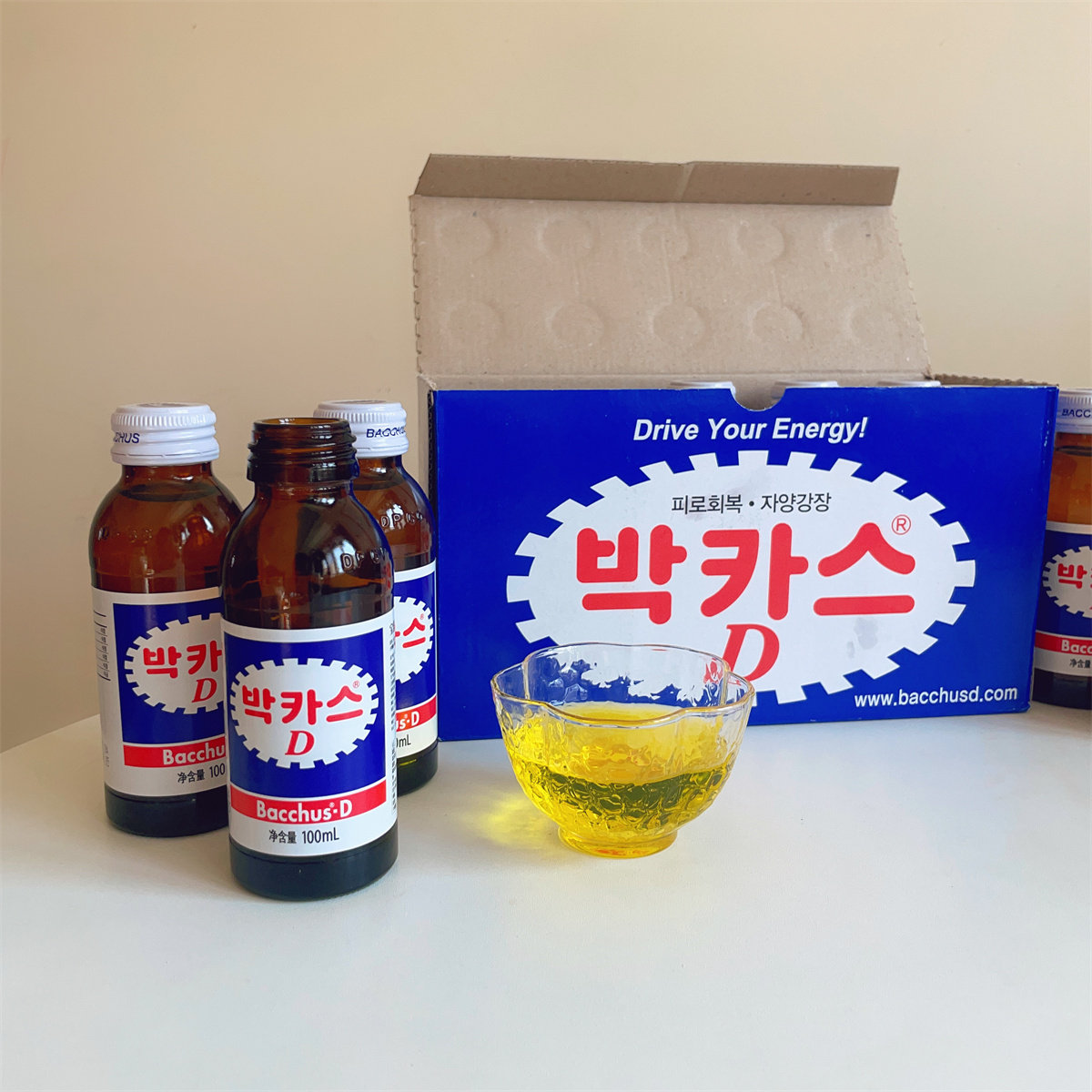 宝佳适-d饮料牛磺酸维生素b1 b6 100ml韩国进口饮料