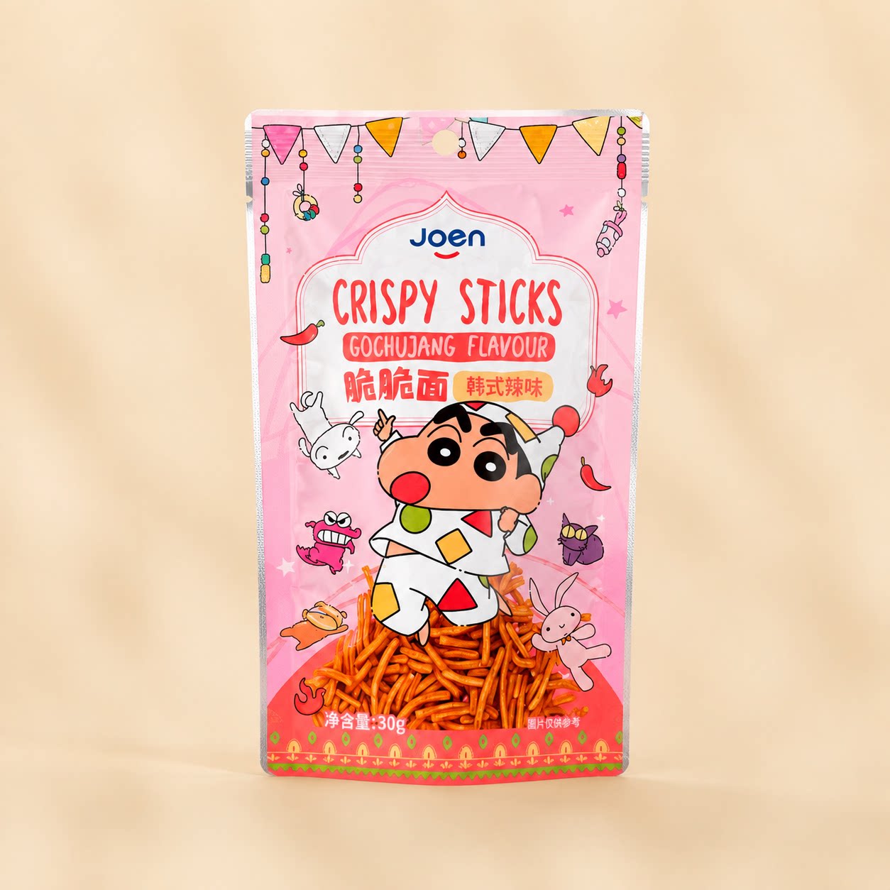 Joen韩式辣味脆脆面30g露营