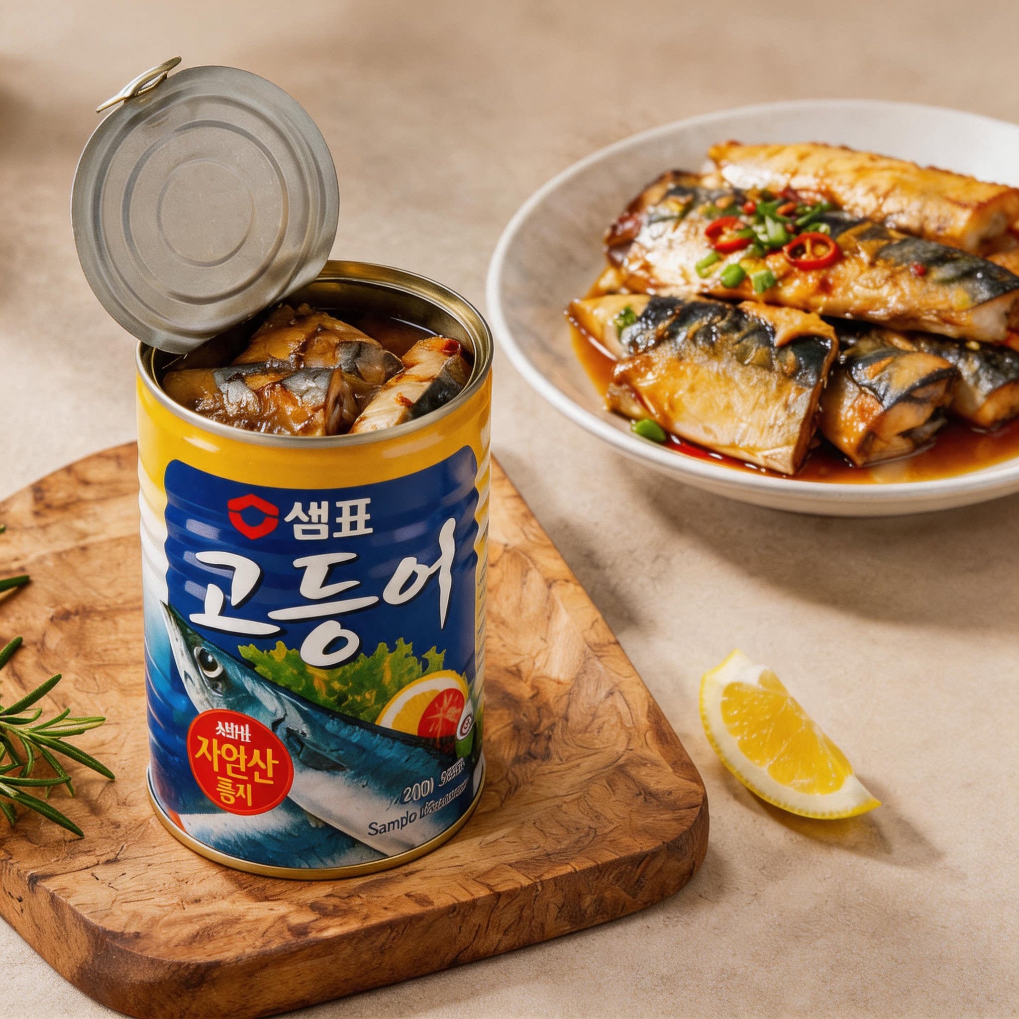 韩国东远秋刀鱼罐头膳府速食佐餐图片