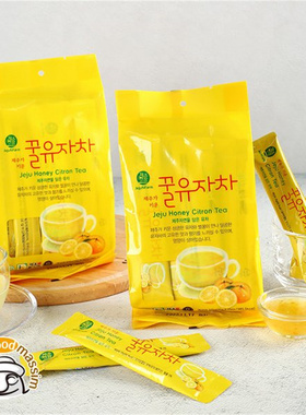 韩国进口零食 济州岛柚子味冲饮火锅花果茶 适合女喝的水果茶包邮