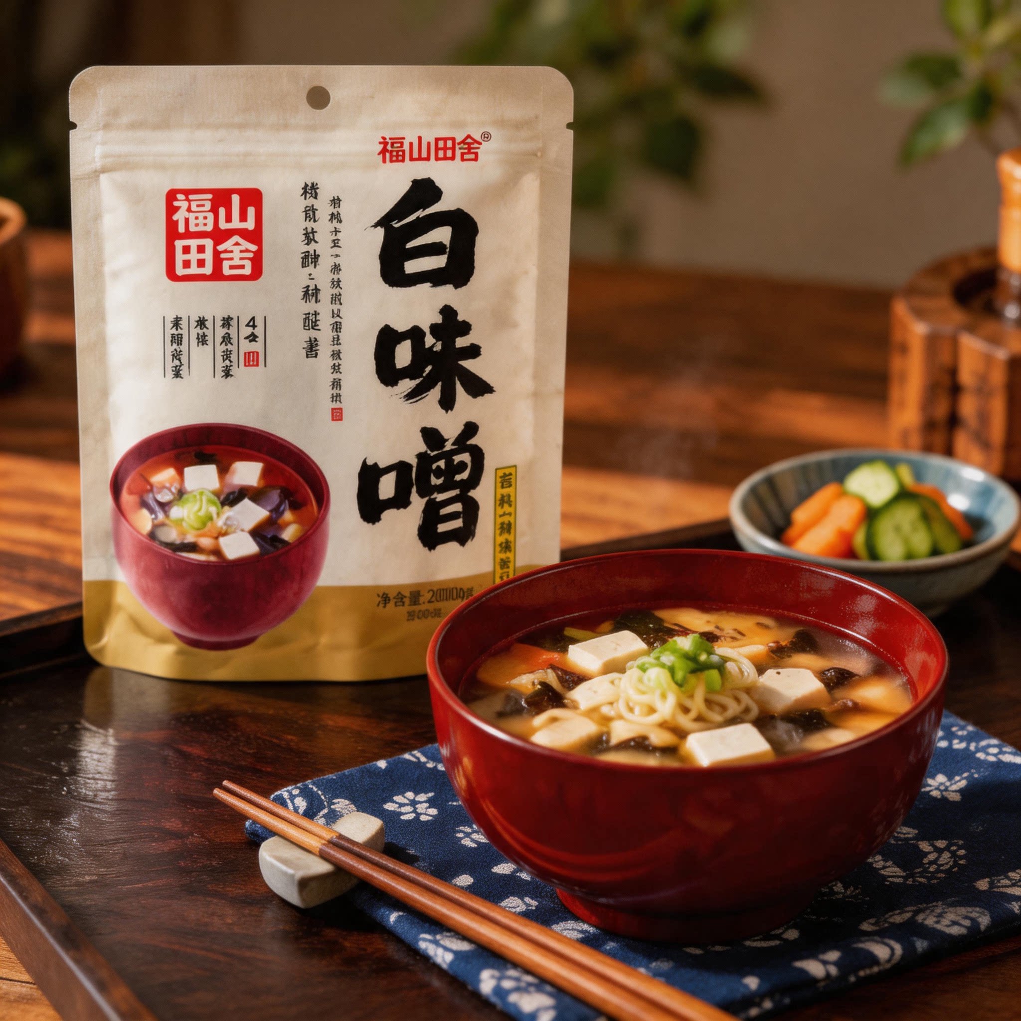 福山田舍500g味增酱日本原装进口白味增味增汤日式味噌汤速食大酱