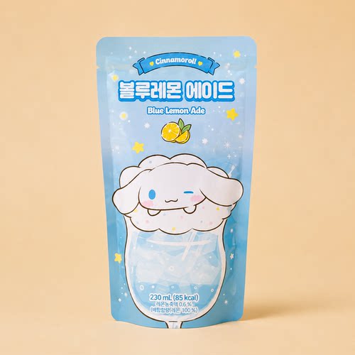 韩国便利店蓝柠檬蜂蜜梨果汁饮料