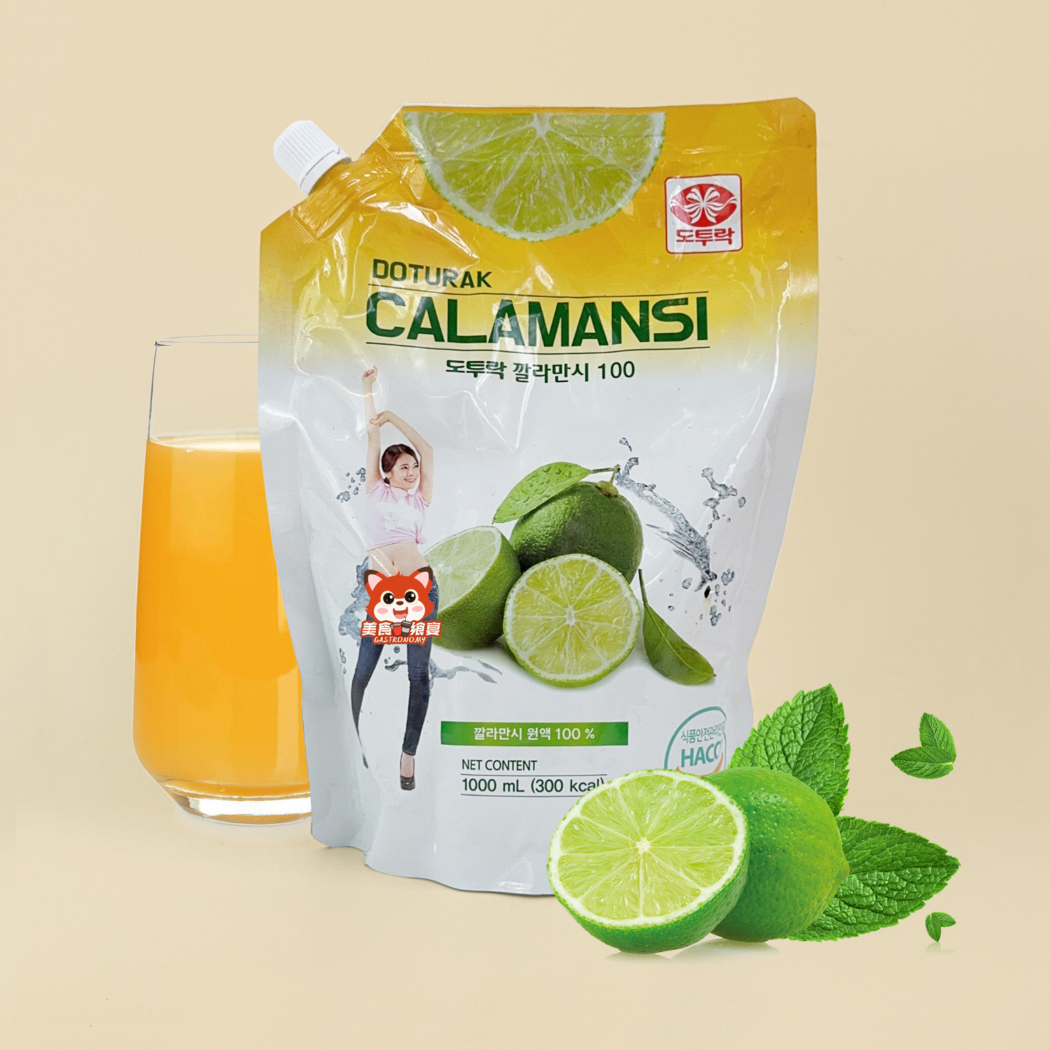 果速卡曼橘原液袋装1000ml
