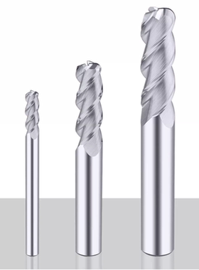 50度整体合金铝用圆鼻铣刀钨钢牛鼻4 5 6 8 10R0.5R1R1.5R2R3加长