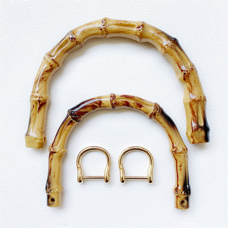 编织包真竹子提手 竹节手柄拉手diy创意手工 塑料竹节手挽把手