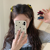 mini bow 丝绒蝴蝶结发夹刘海夹公主头碎发夹子气质小号抓夹发饰