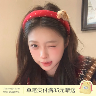 爱丽丝小熊!韩系少女星星发箍立体玩偶兔子头箍可爱童趣发卡发饰