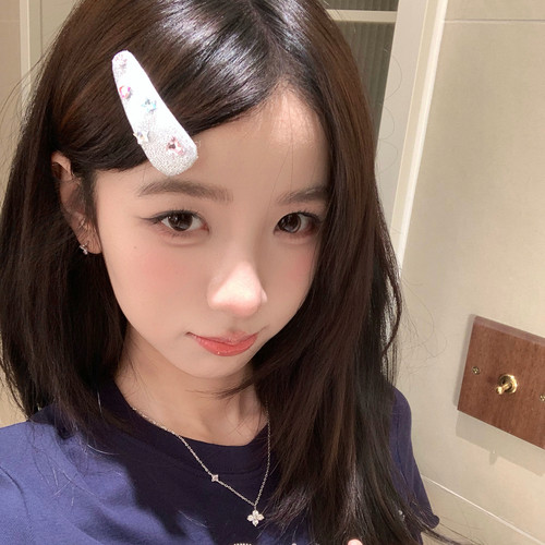 彩色水钻椭圆BB夹细闪银色刘海夹发卡侧边夹子甜美百搭掰掰夹女