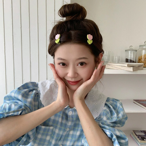 可爱甜美迷你花朵发夹