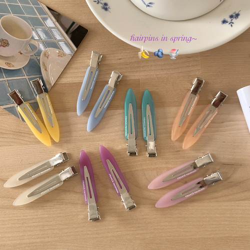 水果色系！实用百搭彩色化妆夹韩系可爱刘海夹发夹前额碎发夹发饰