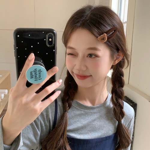 可爱少女心植绒小熊BB夹