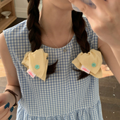 mini size 可爱波点发绳迷你小号方巾发圈大肠圈百搭少女感发饰