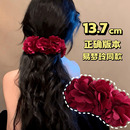 森系花花抓夹超大香蕉夹美人鱼造型一字夹后脑勺横夹女 易梦玲同款