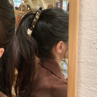 质感醋酸香蕉夹高端竖夹后脑勺多发量马尾夹发夹法式香蕉夹发饰品