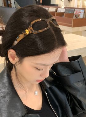 可折叠眼镜发箍女款2026新款高颅顶蓬松头箍日常外戴洗脸发卡头饰