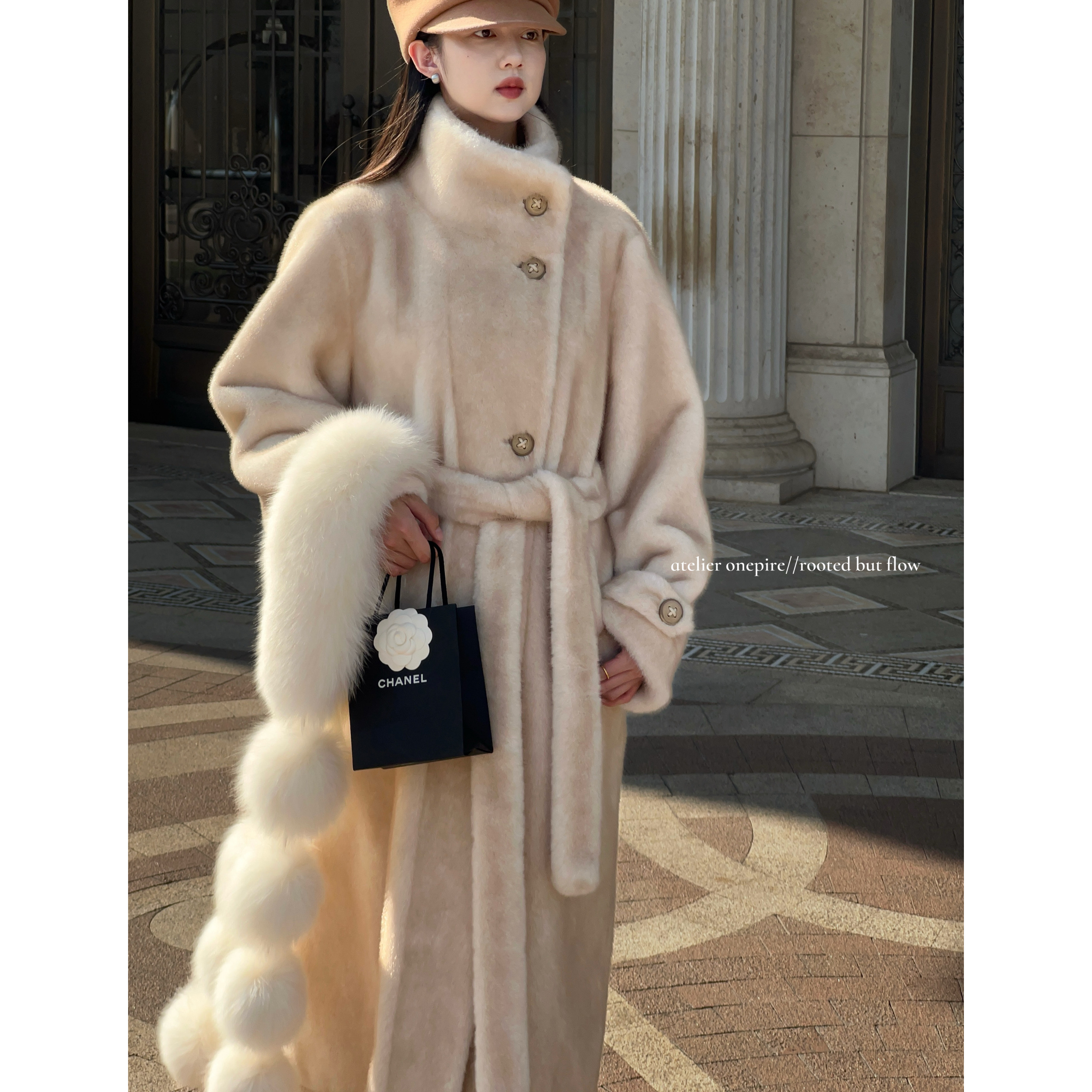 Atelier Onepire|本期半回馈·奶团子重磅双色仿母貂皮毛一体大衣