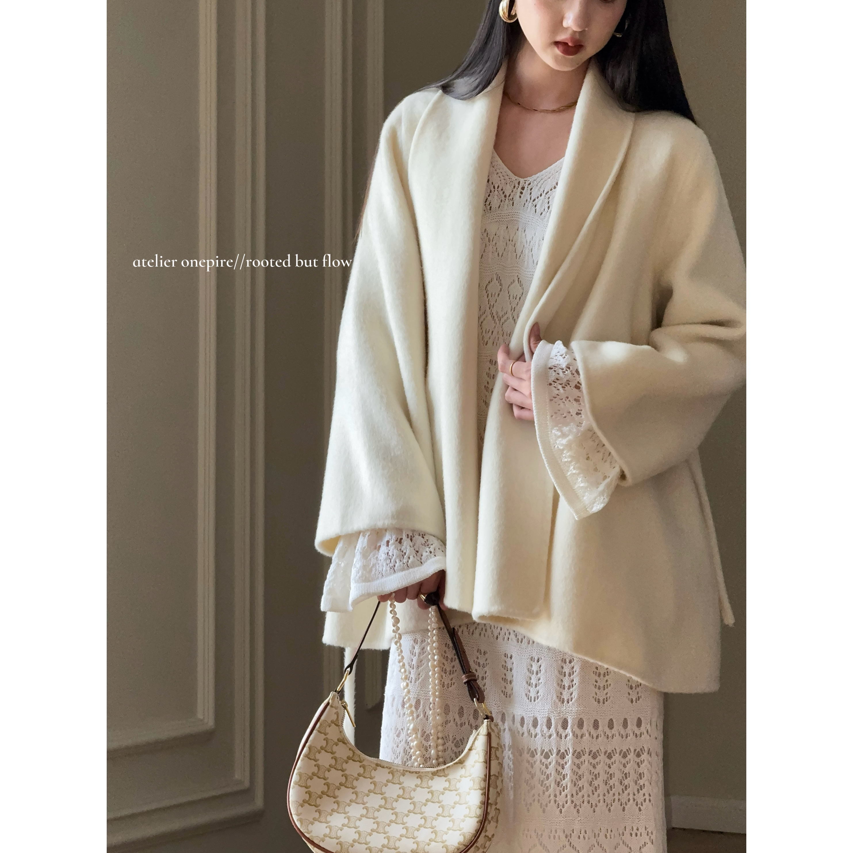 【现货】Atelier_|《世家千金》重磅双面羊毛呢A字廓型慵懒风大衣