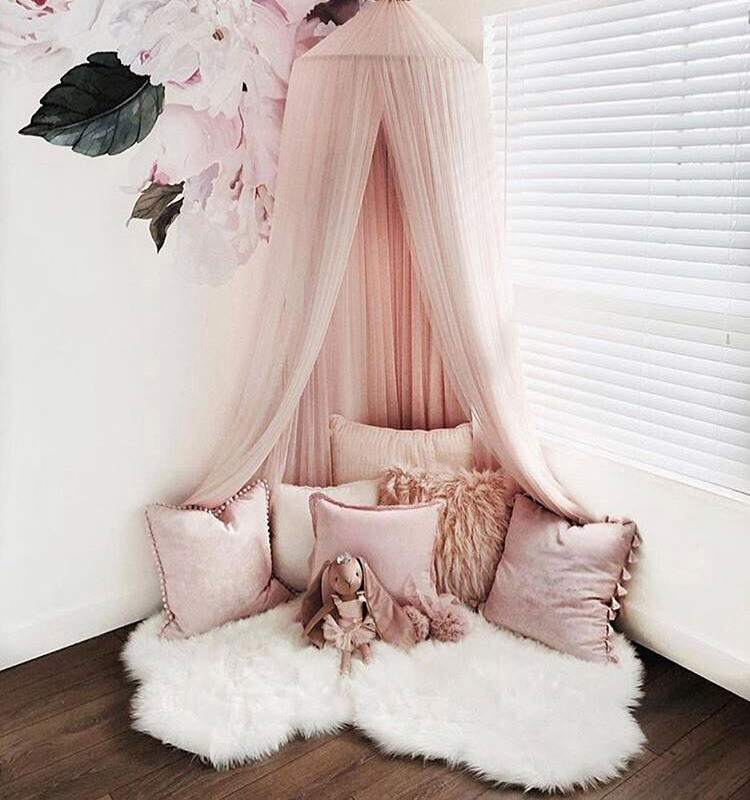 北欧少女心ins十层儿童房床帐