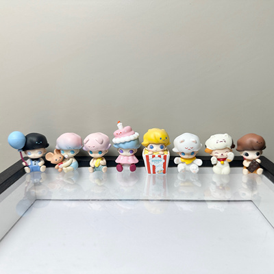 dimoo手作二创改娃萌粒diy可爱车载挂件手机链pvc配件小摆件潮玩