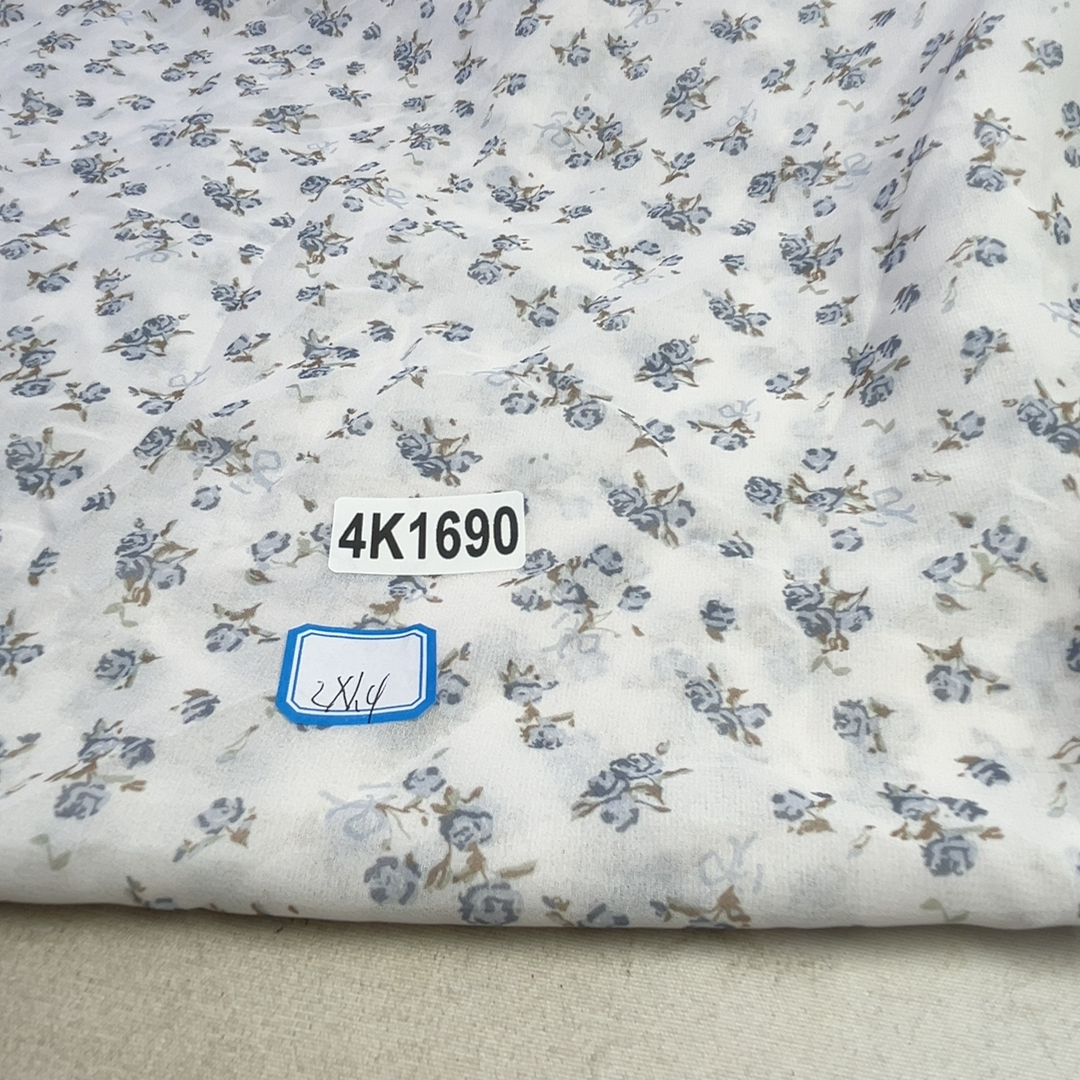 30元包邮4K1690涤棉仿真丝面料做连衣裙2x1.4m