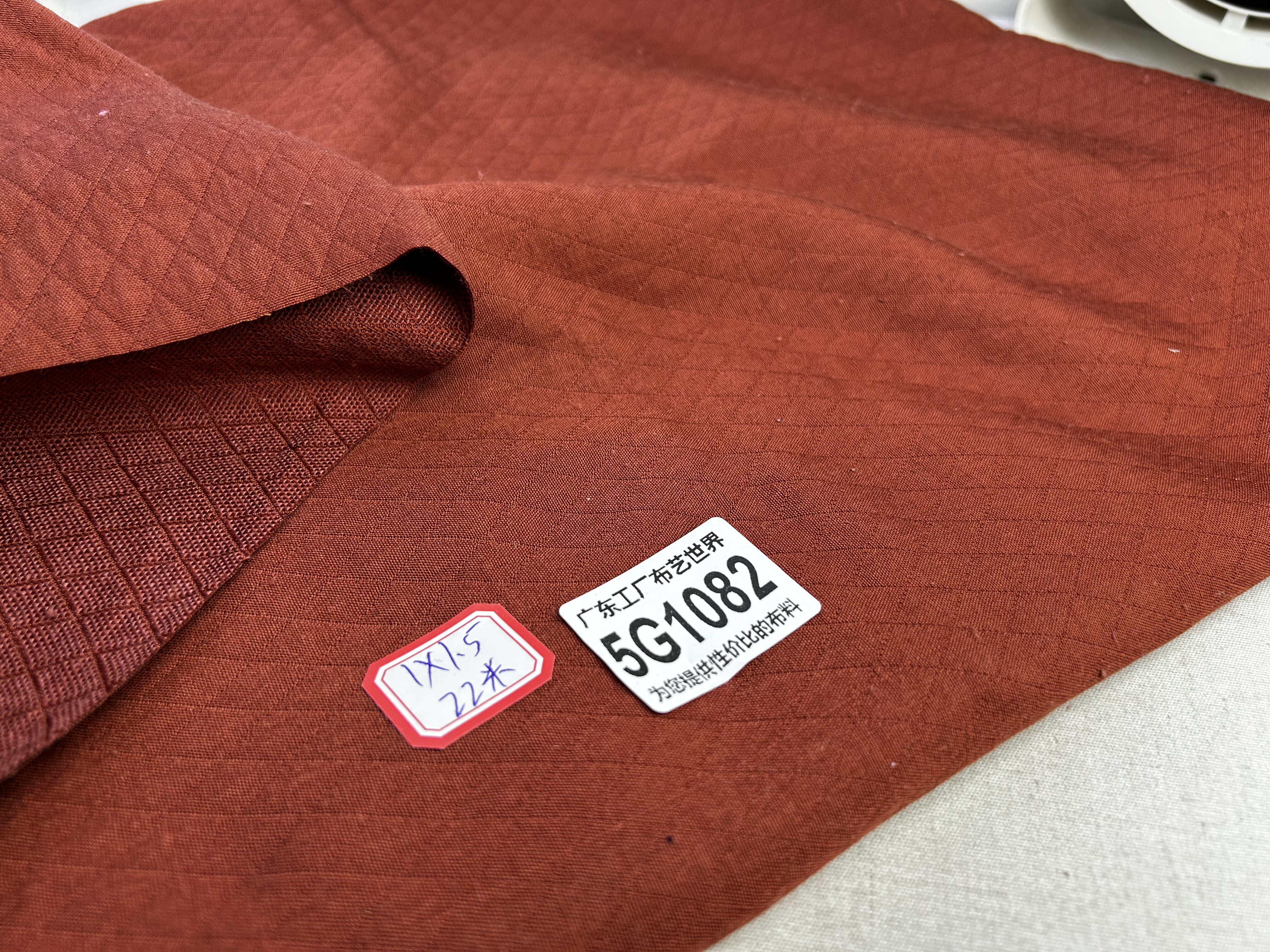 一米价亏本30元邮5G1082宽1.5米涤纶双层提花棉麻面料多拍连裁