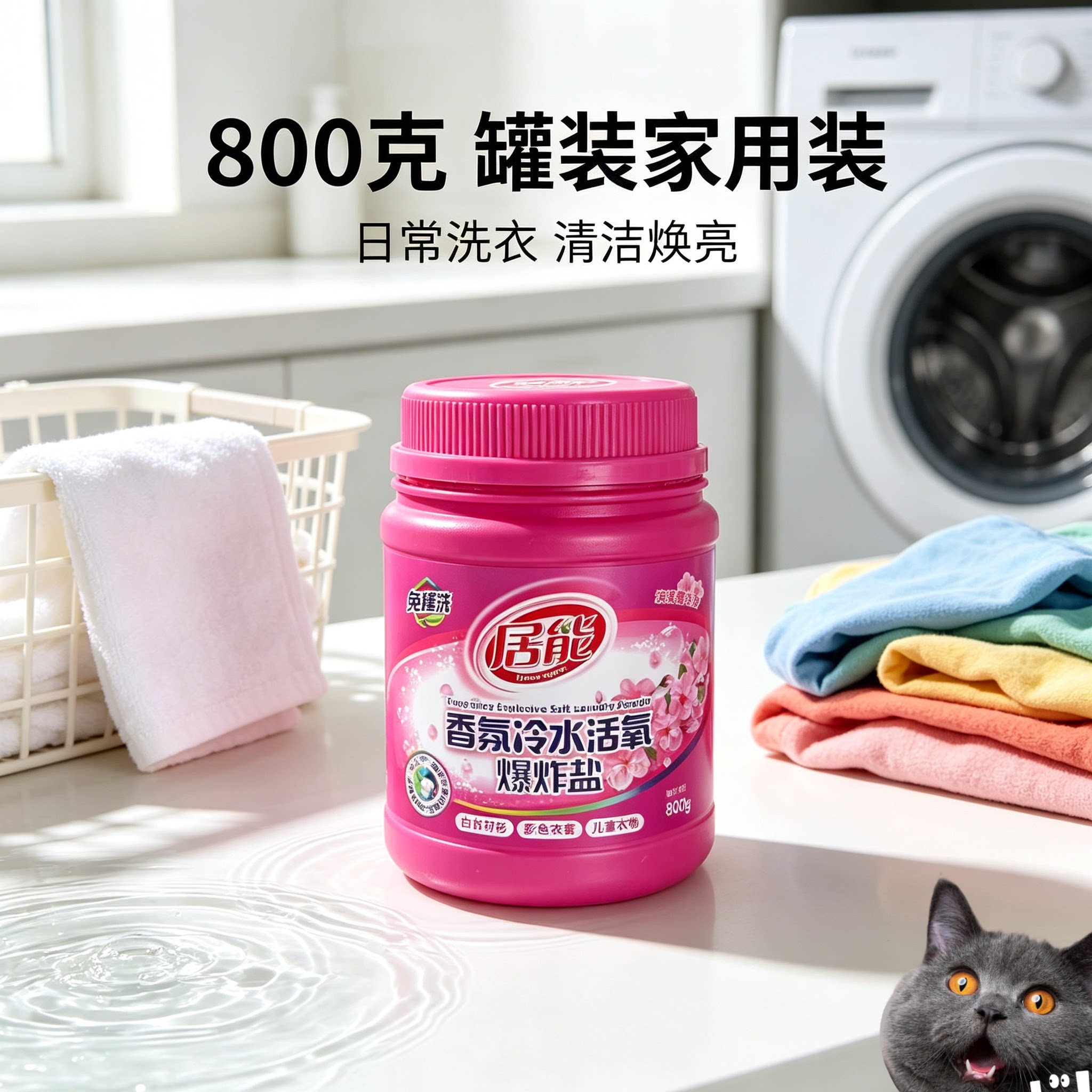 居能爆炸盐800克香氛冷水活氧泡洗粉家用洗衣去污清洁