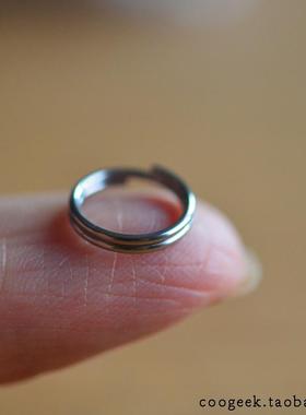 TC4钛合金钥匙圈不生锈高弹edc钥匙扣车钥匙配件纯钛圆圈高档