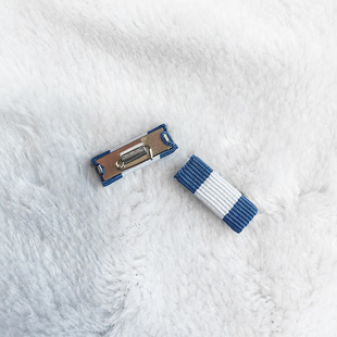 彩色织带别针荣誉上挂礼服胸针复古收藏绶带包布徽章略章影视章布