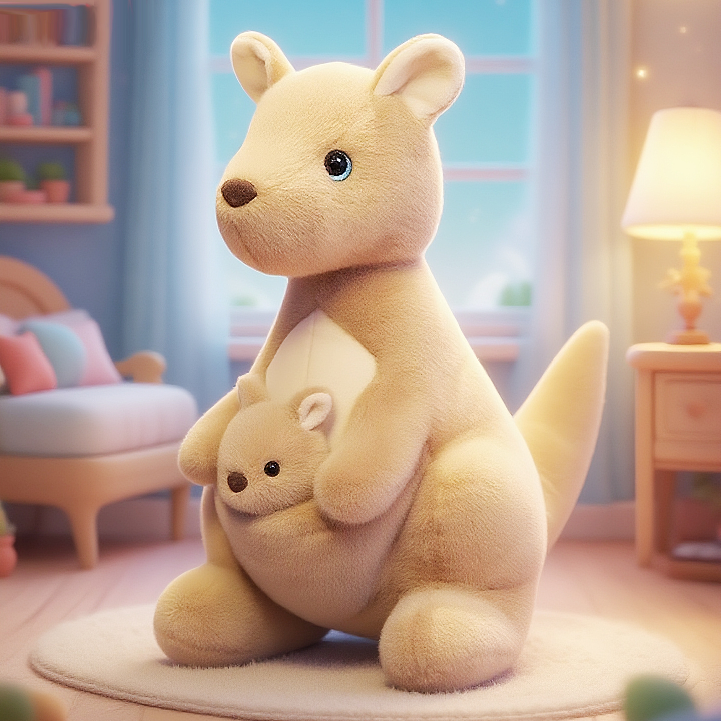 动物园纪念品送儿童母子鼠玩偶